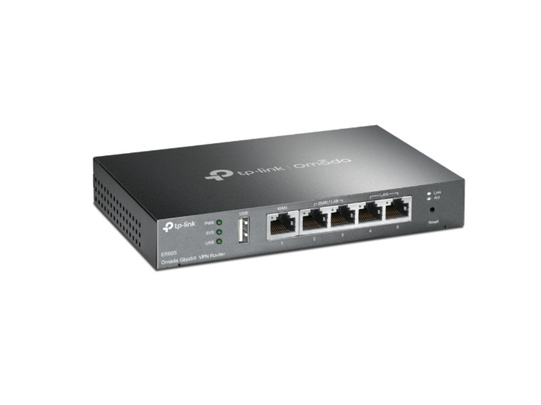 TP-Link Omada ER605 Gigabit VPN Router with Multi-WAN & 4G Backup TP-Link Omada ER605 Gigabit VPN Router with Multi-WAN & 4G Backup
